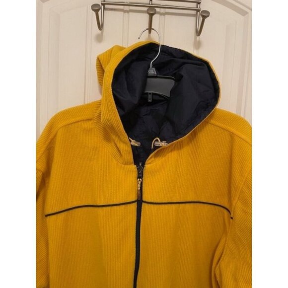 Outbrook Women's Reversible Hooded Jacket women’s size 2X Yellow & Navy Zip-Up - Picture 9 of 16